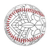 Lotus Blume Mandala Baseball (Vorderseite Links)