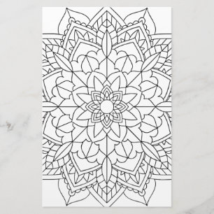 Lotus Blume Mandala Briefpapier