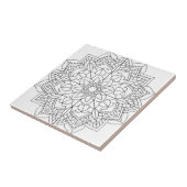 Lotus Blume Mandala Fliese (Seite)