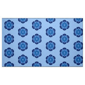 Lotus Blume Mandala, Indigo und Light Blue Stoff (Fat Quarter (45,7 x 55,9 cm))