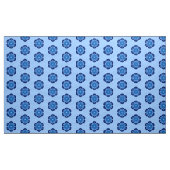 Lotus Blume Mandala, Indigo und Light Blue Stoff (Yard (91,4 cm))