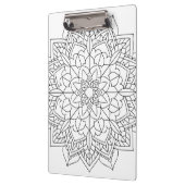 Lotus Blume Mandala Klemmbrett (Links)