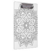 Lotus Blume Mandala Klemmbrett (Rechts)