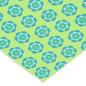 Lotus Blume Mandala, Lime Green und Light Blue Kurzer Tischläufer (Ecke)