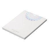 Lotus Blume Mandala Notizblock (Rotiert)