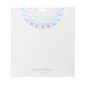 Lotus Blume Mandala Notizblock (Vorderseite)