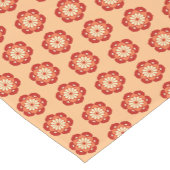 Lotus Blume Mandala, Pastel und Mandarin Orange Kurzer Tischläufer (Ecke)