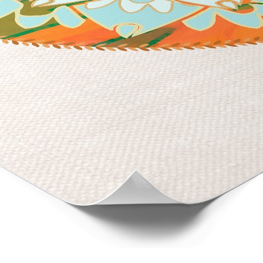 Lotus Blume Mandala Poster (Ecke)