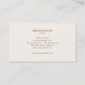 Lotus Blume Mandala Visitenkarte (Rückseite)