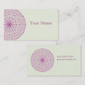 Lotus Blume Mandala Visitenkarte (Vorne/Hinten)