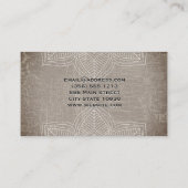 Lotus Blume Marbled | Yoga-Lehrer | Yoga Studio Visitenkarte (Rückseite)