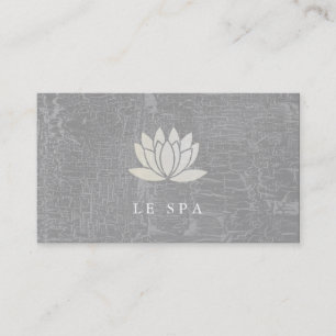 Lotus Blume / Marmorgrau Visitenkarte