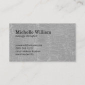 Lotus Blume Marmortextur Visitenkarte (Rückseite)