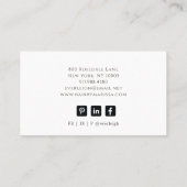 Lotus Blume Massage Therapeut Visitenkarte (Rückseite)