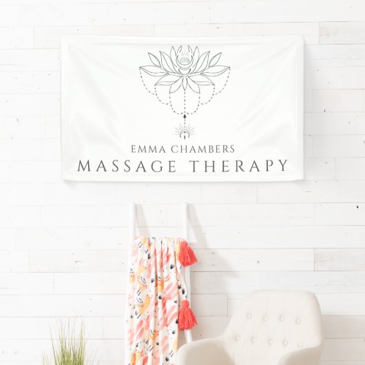 Lotus Blume Massagetherapeut Business Banner (Insitu)