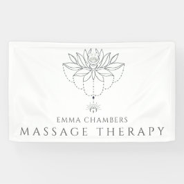 Lotus Blume Massagetherapeut Business Banner