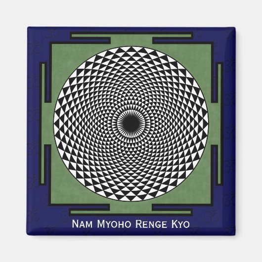 Lotus-Blume-Medizationsrad Magnet (Vorne)