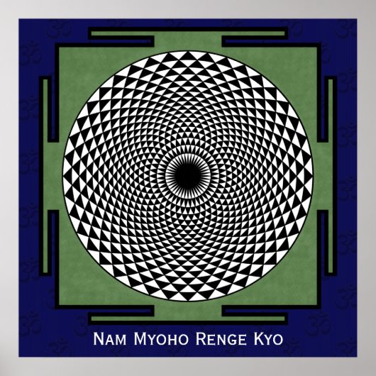 Lotus-Blume-Medizationsrad Poster (Vorne)