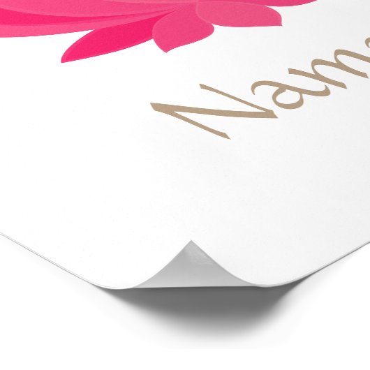 Lotus Blume Medizin Poster (Ecke)