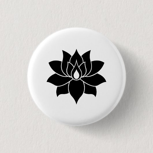 Lotus Blume Medizin Yoga Männer, Frauen & Kinder Button (Vorderseite)