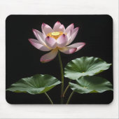 Lotus Blume mit Blätter der digitalen Kunst Mousepad (Vorne)