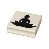 Lotus-Blume mit Buddha Gummistempel (Stempel)