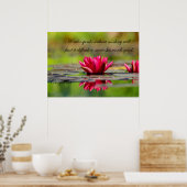 Lotus Blume mit Confucius Poster (Küche)