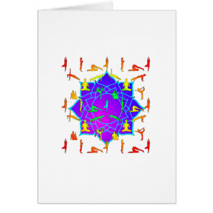 Lotus Blume mit Yoga-Posen