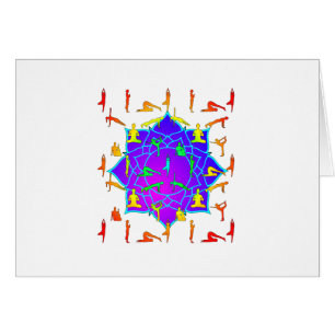 Lotus Blume mit Yoga-Posen