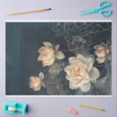 Lotus Blume & Mitternachtsblau, Mixed Media Effect Seidenpapier (Basteln)