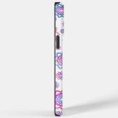 Lotus Blume Monogram Einfach rosa Pastellgrün Case-Mate iPhone Hülle (Rückseite / Rechts)