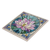 Lotus Blume Mosaik Art Fliese (Seite)