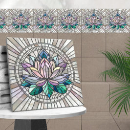 Lotus Blume Mosaik Art Fliese