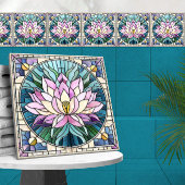Lotus Blume Mosaik Art Fliese