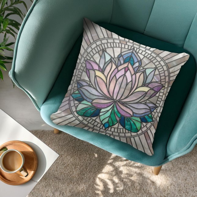 Lotus Blume Mosaik Art Kissen (Von Creator hochgeladen)