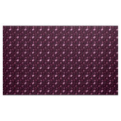 Lotus Blume Muster in Burgund Stoff (Yard (91,4 cm))