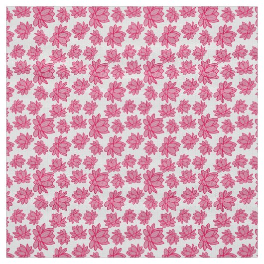 Lotus Blume Muster in rosa Farbe Stoff (Muster)