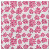 Lotus Blume Muster in rosa Farbe Stoff (Nahaufnahme)