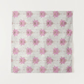 Lotus-Blume-Muster - Pasten Wandteppich (Vorderseite (Horizontal))