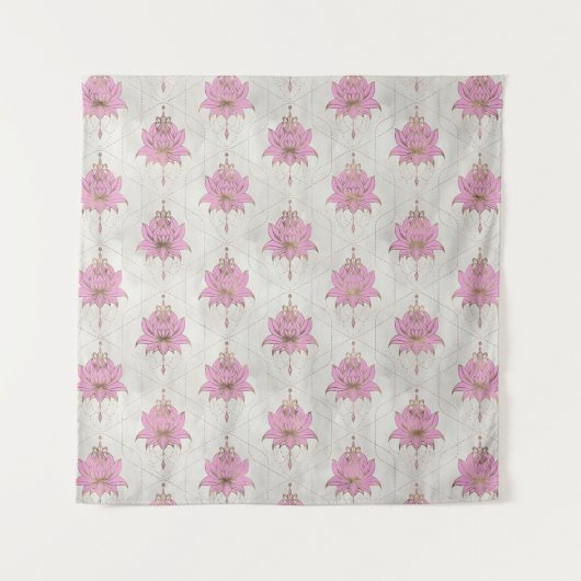 Lotus-Blume-Muster - Pasten Wandteppich (Vorderseite)
