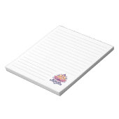 Lotus-Blume "Namaste" Notepad Notizblock (Rotiert)
