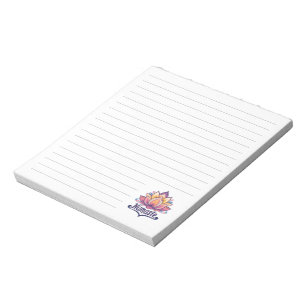 Lotus-Blume "Namaste" Notepad Notizblock