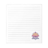 Lotus-Blume "Namaste" Notepad Notizblock (Vorderseite)