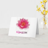 Lotus Blume "Namaste" Yoga Geschenke Karte (Gelbe Blume)