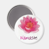 Lotus Blume "Namaste" Yoga Geschenke Magnet (Vorderseite/Rückseite)