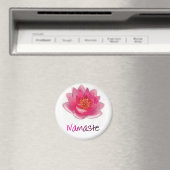 Lotus Blume "Namaste" Yoga Geschenke Magnet (In Situ (Geschirrspüler))