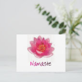 Lotus Blume "Namaste" Yoga Geschenke Postkarte (Stehend Vorderseite)