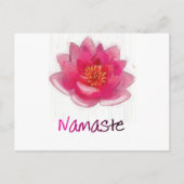 Lotus Blume "Namaste" Yoga Geschenke Postkarte (Vorderseite)