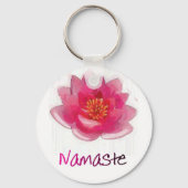 Lotus Blume "Namaste" Yoga Geschenke Schlüsselanhänger (Vorderseite)