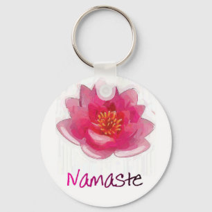 Lotus Blume "Namaste" Yoga Geschenke Schlüsselanhänger